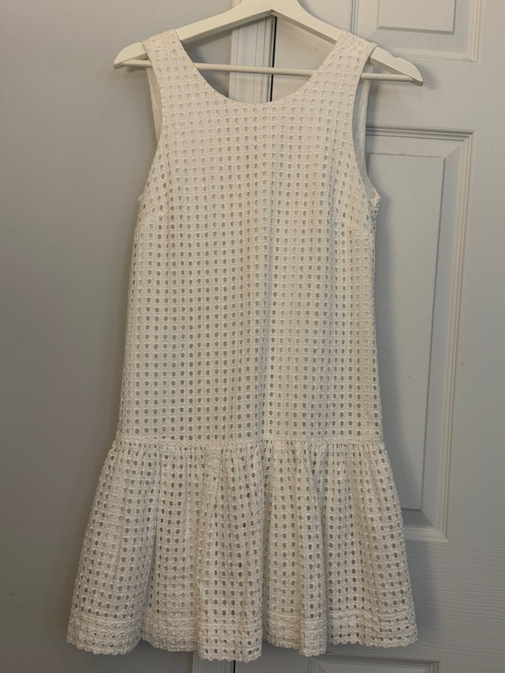 J. Crew White Eyelet Summer Dress